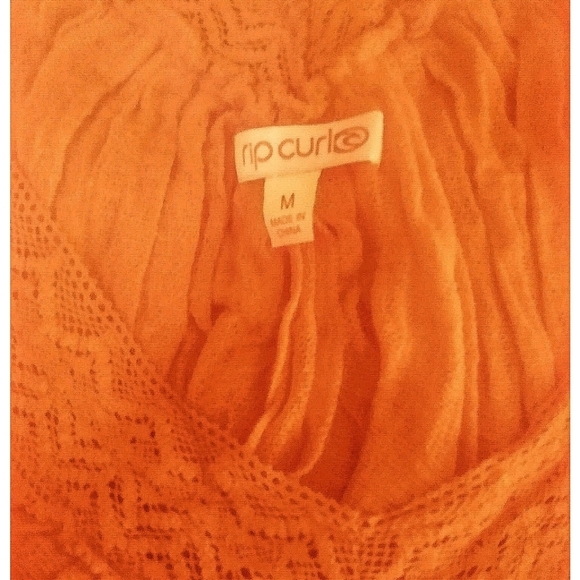 RIP CURL BURNT ORANGE COVER UP - Picture 6 of 6